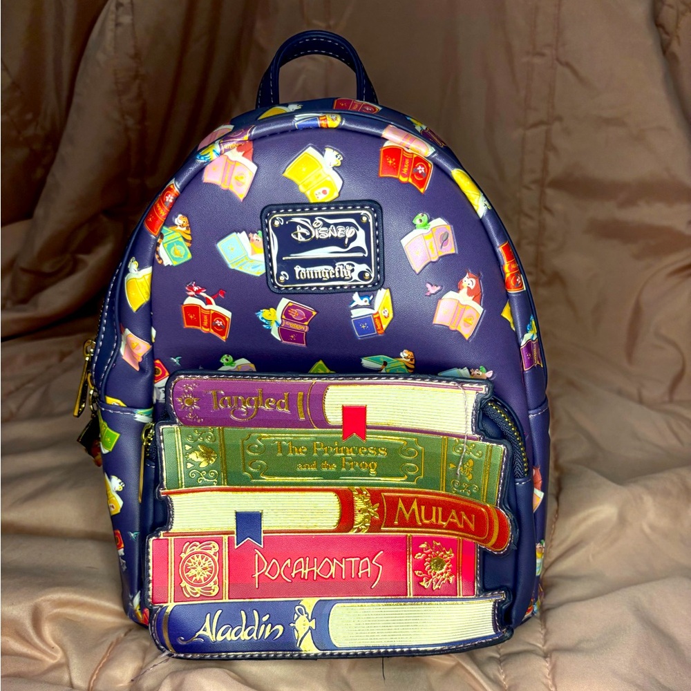 Loungefly Book-Themed Mini Backpack